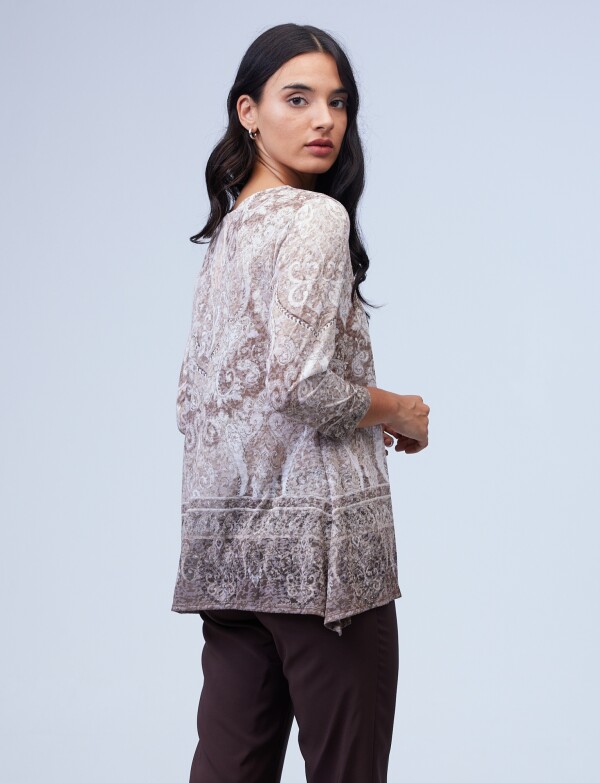 Blusa Brillos TOSTADO/MULTI