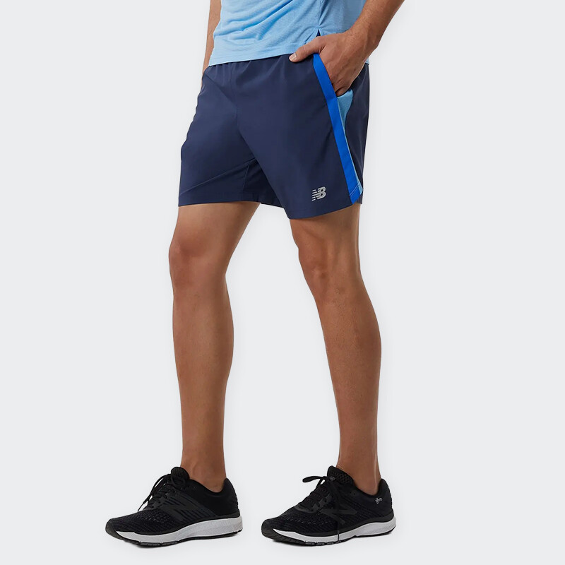 Short New Balance Accelerate Azul
