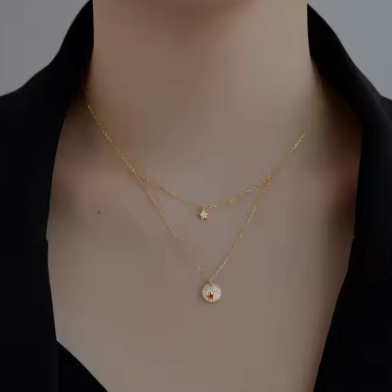 CONJUNTO PLATA 925 BAÑADA EN ORO - H9DY190522SGAB H9dy190522sgab