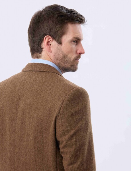 SACO SPORT DE LANA Tostado