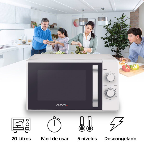 Microondas Futura Fut-mw20mw MICROONDAS FUTURA 20LTS FUT-MW20MW BLAN
