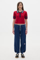 Jean Parachute Denim Solid Deep Blue