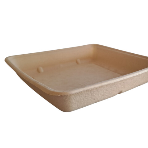 BANDEJA BAGAZO CUADRADA 230*230*40mm 49oz- 50 uds (BAN5017) Bandeja Bagazo Cuadrada 230*230*40mm 49oz- 50 Uds (ban5017)