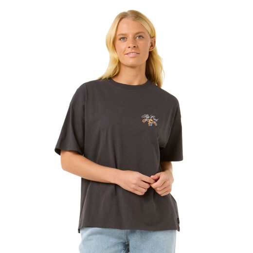 Remera Rip Curl Hibiscus Diamond Heritage - Negro Remera Rip Curl Hibiscus Diamond Heritage - Negro
