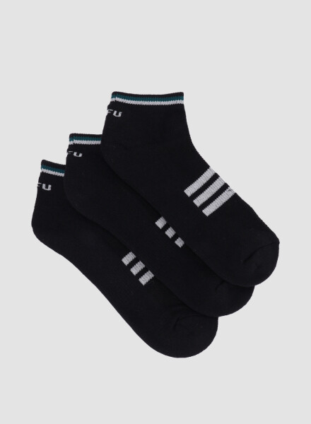 Pack x3 half terry ciclista dama mor Negro