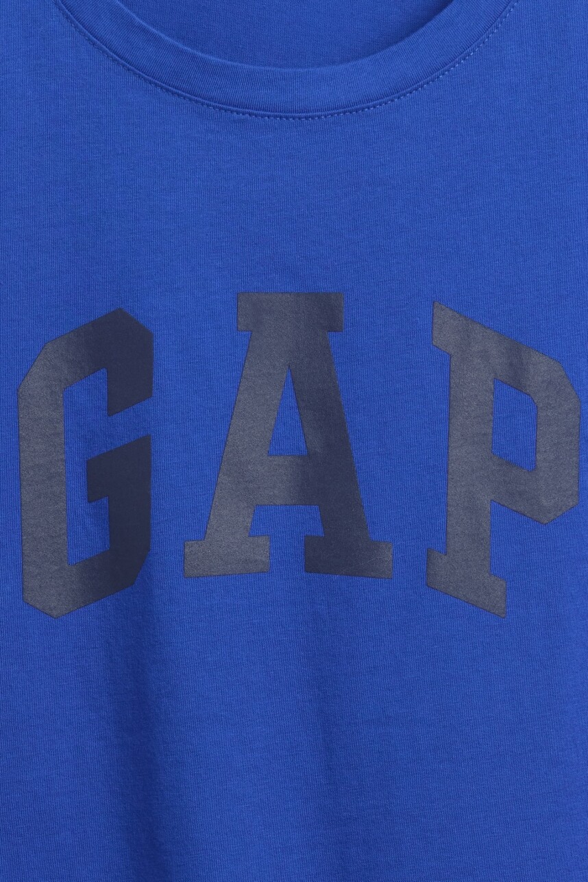 Remera Logo Gap Manga Corta Mujer Royal Gem
