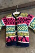 Saco Rosly Gurí Azul/fucsia