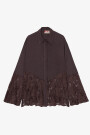 CAMISA ENCAJE Marron