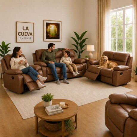 Juego de living reclinable 3+2+1 Juego de living reclinable 3+2+1