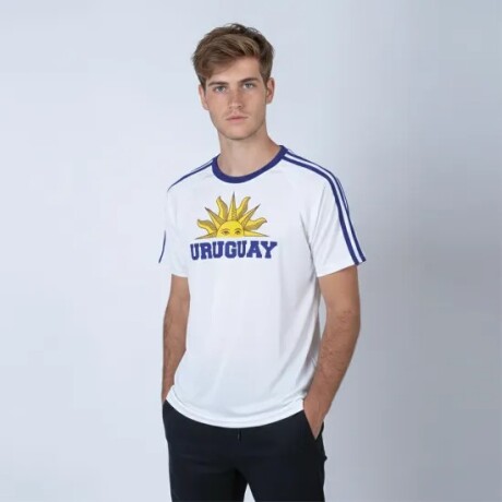 CAMISETA SOL UY BLANCO CE-SOLUY-01 TALLE S BLANCO