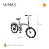 Bicicleta Plegable Rodado 20 Shimano Parrilla Olive