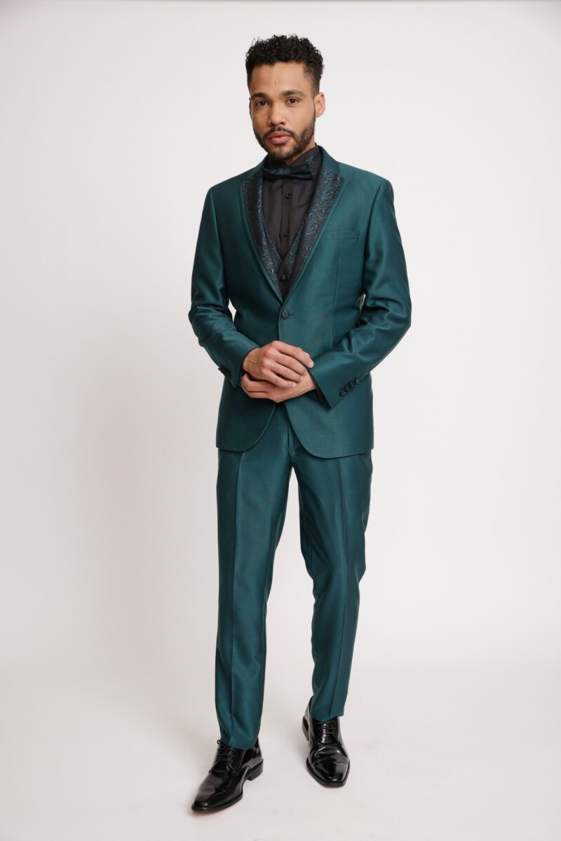Terno Eleganza Ceremonia con Accesorio - VERDE 