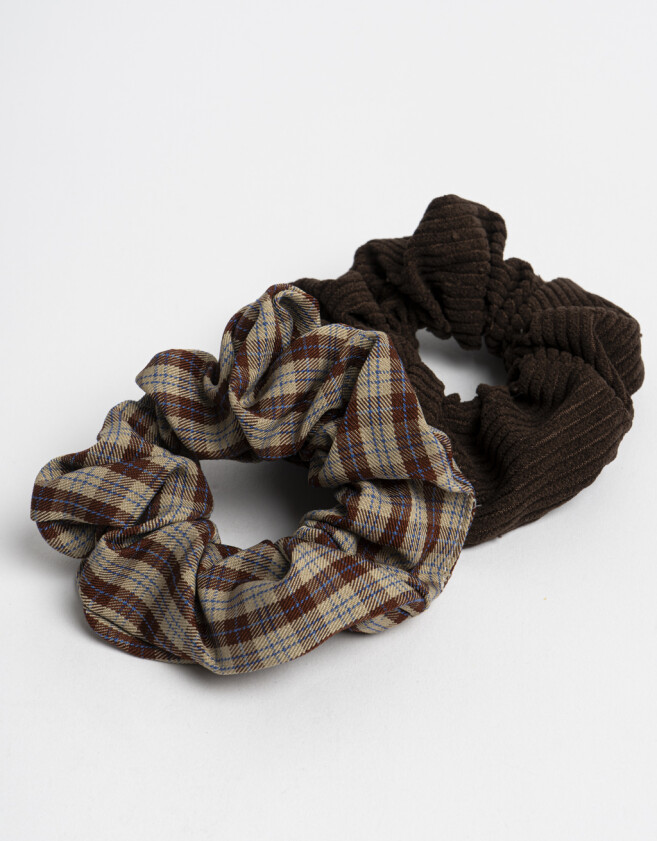 Skunzies Set por 2 Scrunchie - Combinacion Bicolor