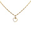 Dije Corazón-Oro bajo y Oro blanco-Sin piedra-CP8533 sinpiedra