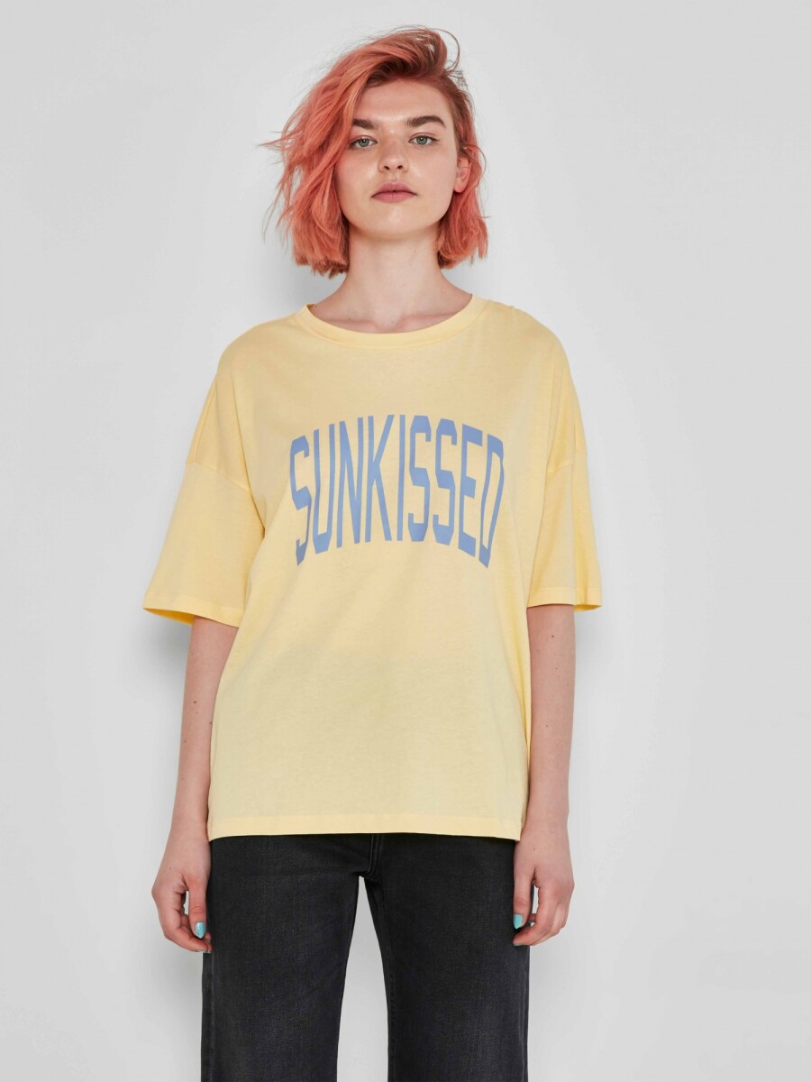 Camiseta ida estampada. Oversize - Golden Haze 