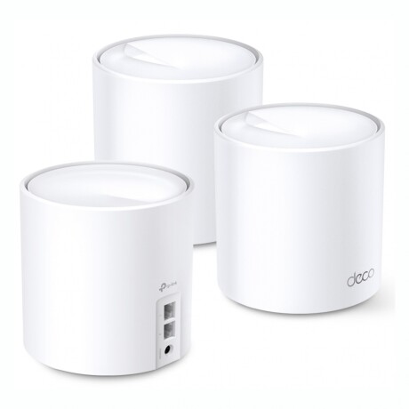 Router Repetidor De WiFi TP-LINK Deco X20 AX1800 220V WiFi 6 - Blanco Pack x 3 Router Repetidor De WiFi TP-LINK Deco X20 AX1800 220V WiFi 6 - Blanco Pack x 3
