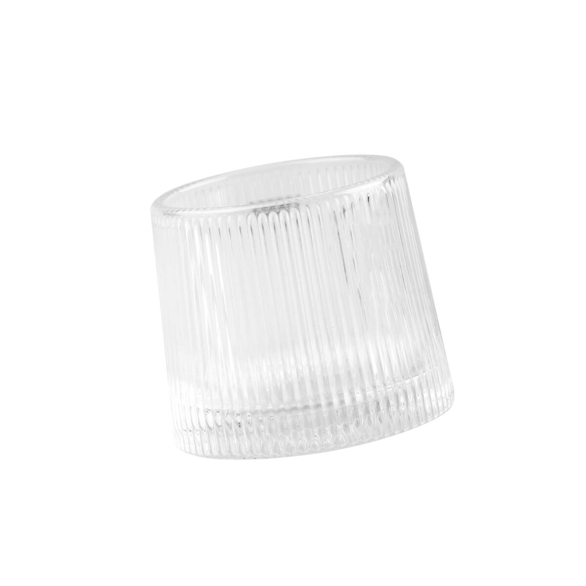 SET - 6 PCS VASO TRANSPARENTE VIDRIO 1988-17 