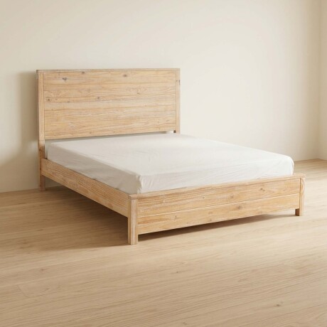 CAMA QUEEN MADERA NATURAL-BEIGE MONTAUK
