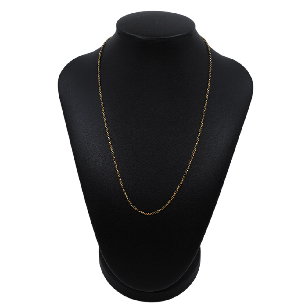 Cadena rolo fina en oro 18k amarillo. Largo 40 cm Cadena rolo fina en oro 18k amarillo. Largo 40 cm