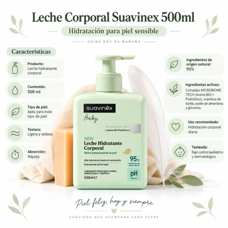 Leche Corporal Suavinex 500ml Hidratación Piel Sensible Bliss