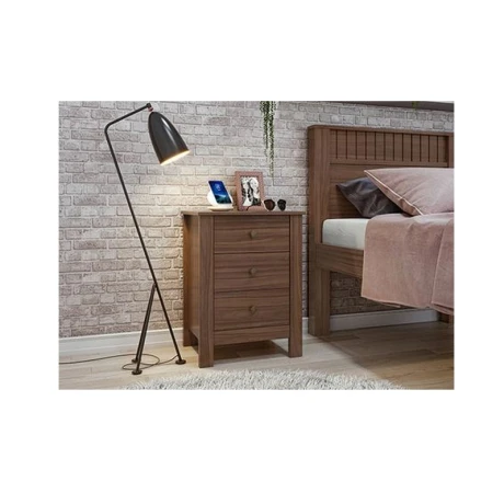 MESA DE LUZ MAGGIORE 3 CAJONES IMBUIA MESA DE LUZ MAGGIORE 3 CAJONES IMBUIA