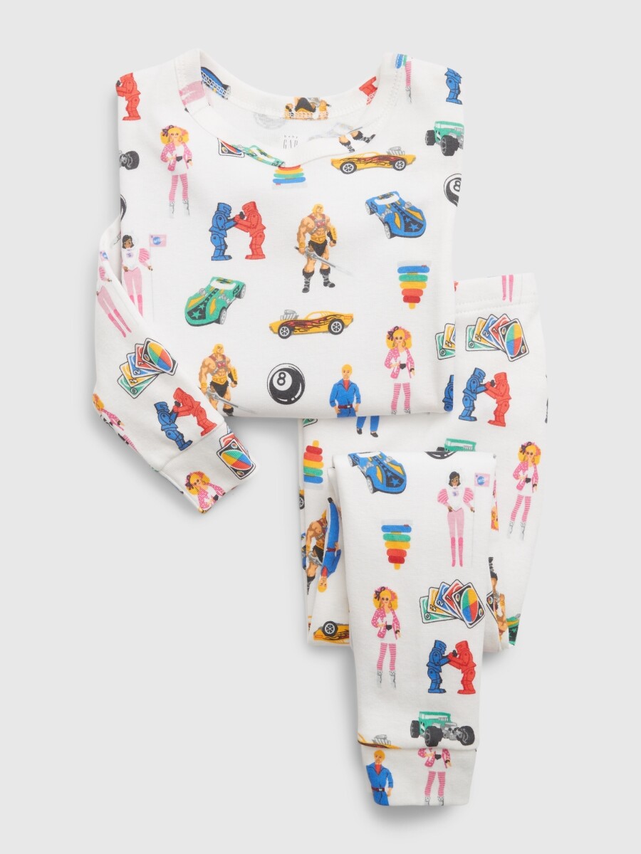 Conjunto Pijama Largo Toddler Niño - Ivory Frost 