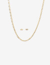 Bijouterie Set Sets temáticos Set De Aros Pasantes Y Choker - Dorado