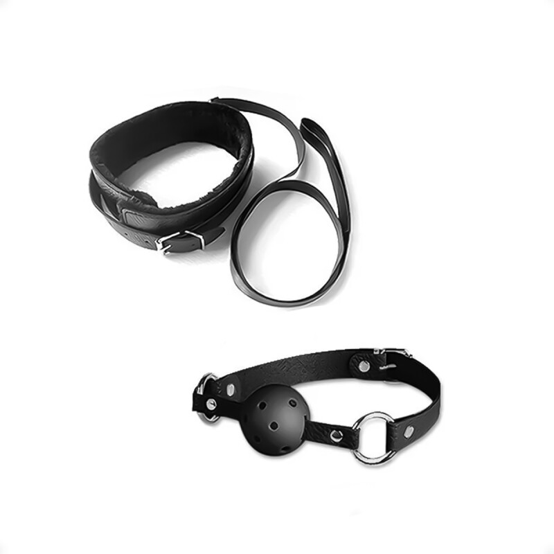 Set De BDSM Sado De 7 Piezas Negro