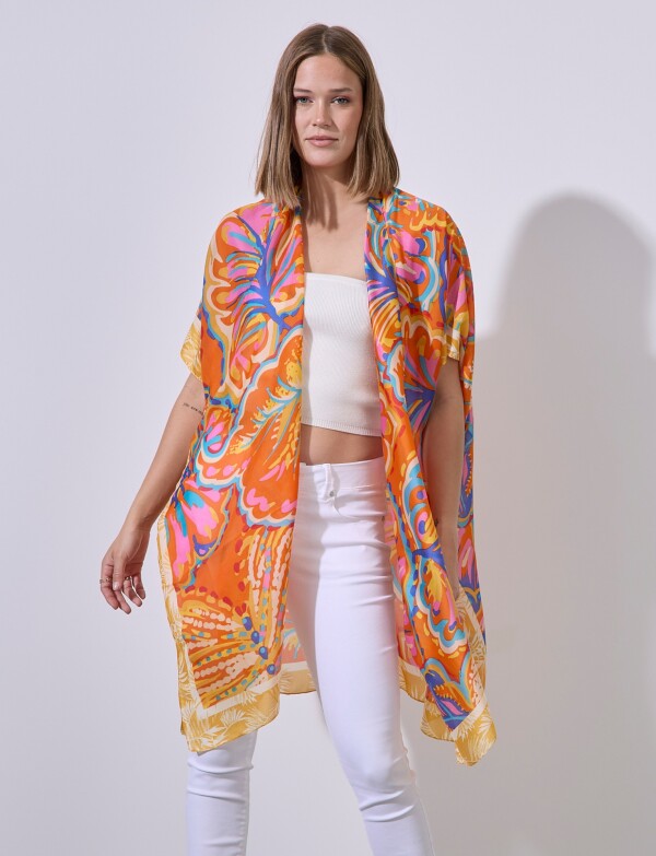 Kimono Printed MULTI/ANARANJADO