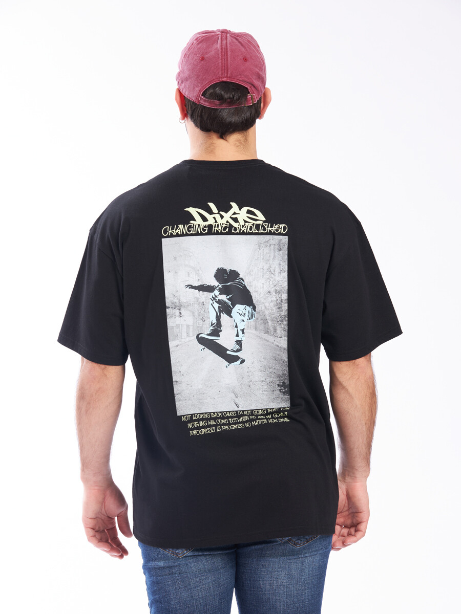 T-SHIRT VALVI DIXIE - Negro 