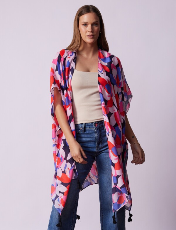 Kimono Printed MULTI/ROSA