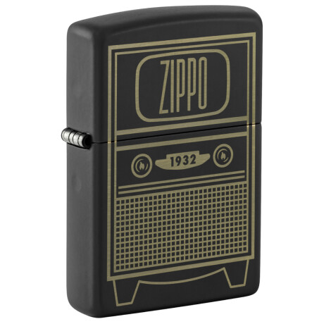 Encendedor Zippo Negro C/Diseño 0
