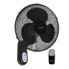 VENTILADOR DE PARED PUNKTAL PK-422 -c/Control- 40 cm Negro Sin color