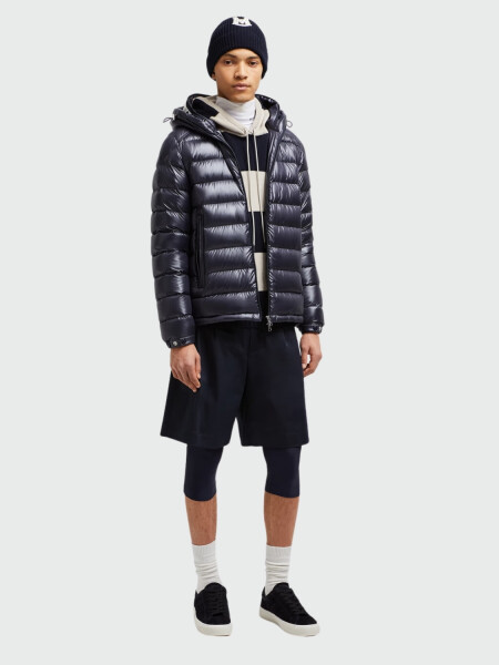 Moncler - Campera rellena de plumas Doble Capucha, Besines Azul