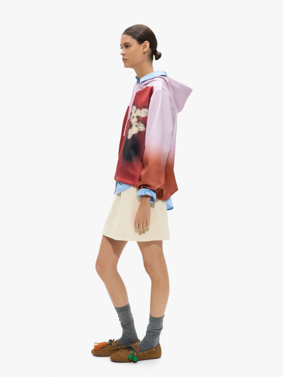 Sudadera Con Flor Estampada multicolor