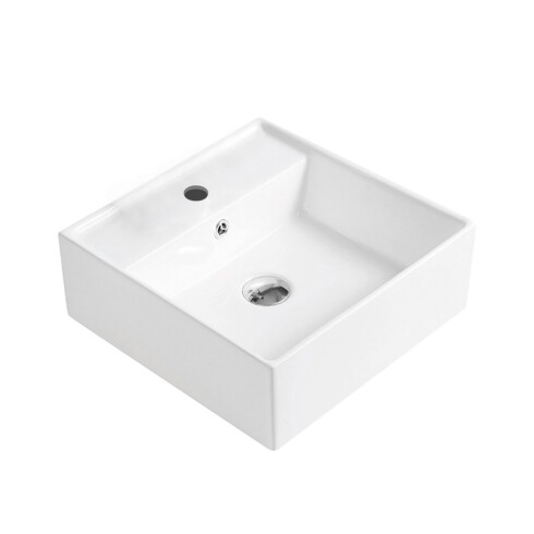 BACHA DE APOYO Y COLGAR LOZA BLANCA LINEA AMELIE 41X41X15 000