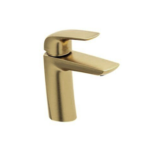 Griferia De Lavatorio Linea Epuyen Fv Monocomando Sin Desague Brushed Gold 000