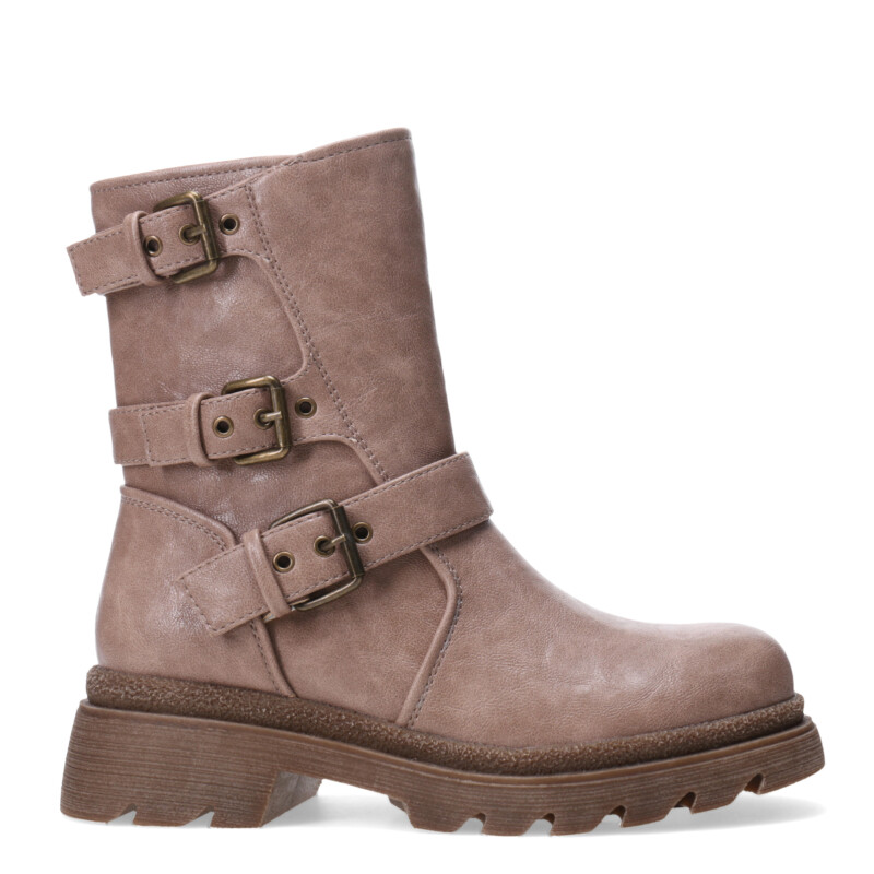 Bota de Mujer Miss Carol GORGY con hebillas Beige