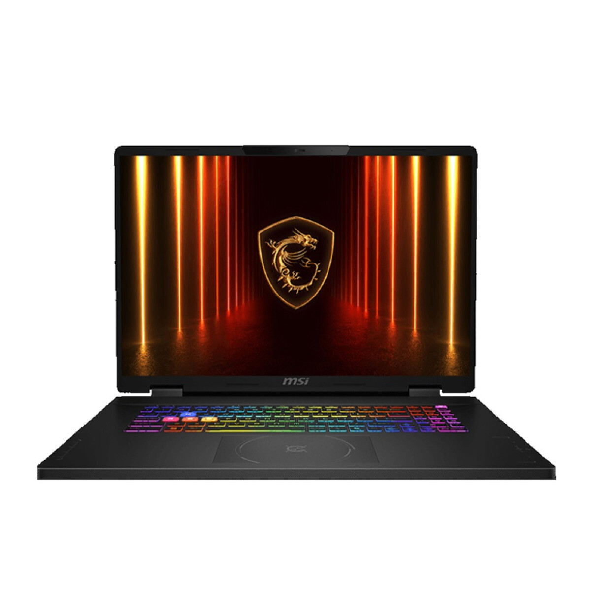 Notebook Gamer MSI 18 HX. AMD Ryzen 9 8940hx. RAM 32GB. Disco Sólido 1TB. Pantalla 18" QHD+ 240Hz. Tarjeta RTX 5070 8GB. Win11 