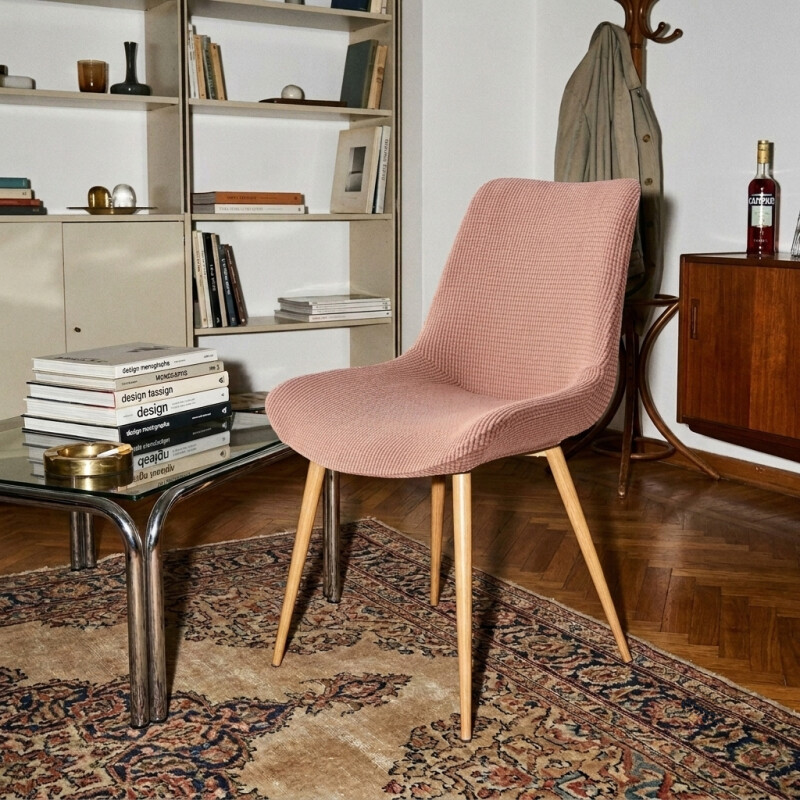 Funda cubre silla eames elastilizada marrón