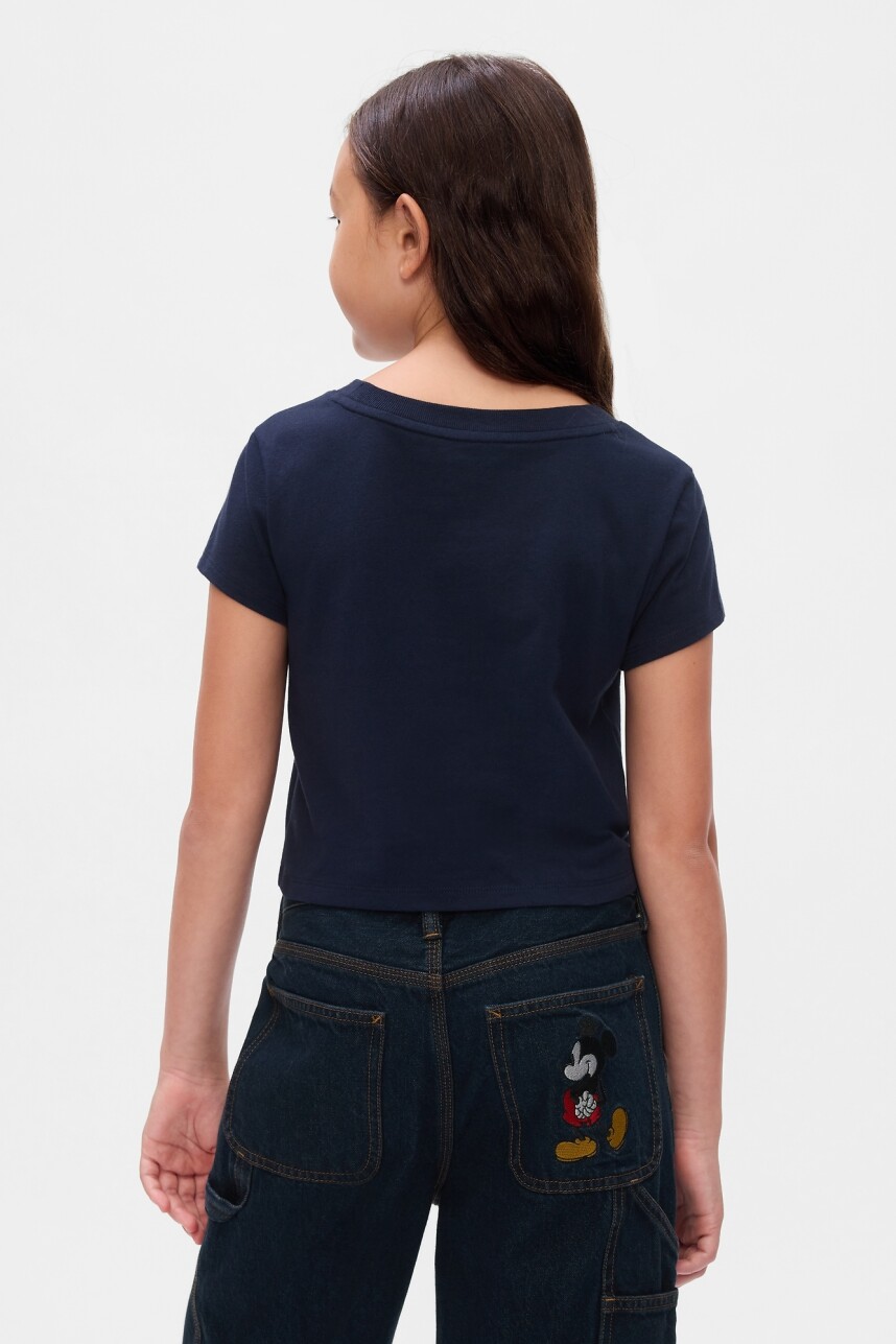 Remera Crop Minnie Niña Navy Uniform