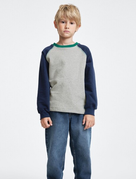 SUDADERA POLAR CON PARCHE MULTICOLOR