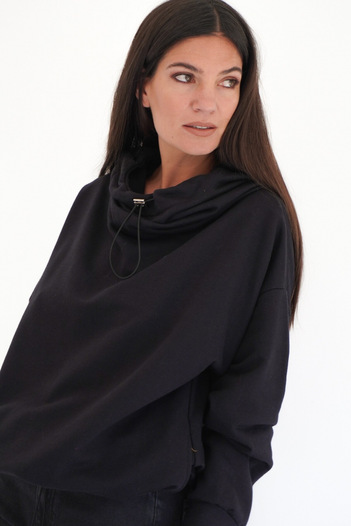 Sweater Backless Negro