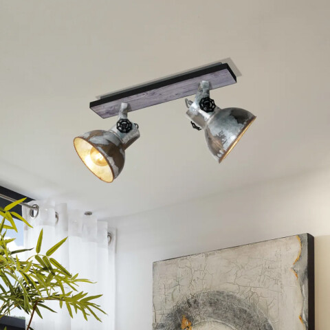 Spot de 2 luces E27 campana industrial BARNSTAPLE EG2129