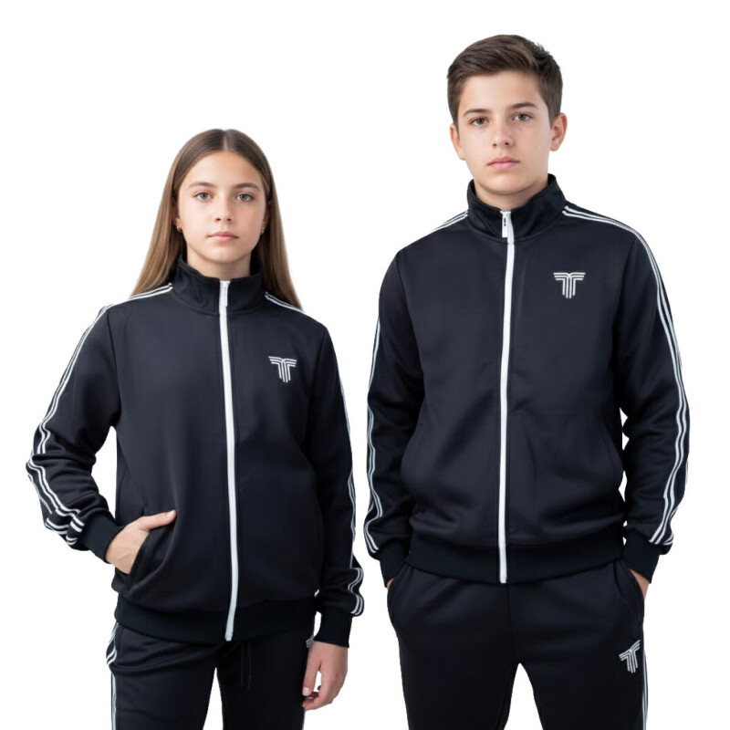 Campera Unisex TIFFOSI Sport Niño Negro - Blanco