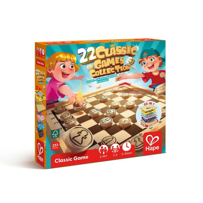 Juegos de mesa Clásicos 22 en 1 Hape Juegos de mesa Clásicos 22 en 1 Hape