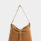 Saca Cartera Hobo Con Hebilla - Marron Camel