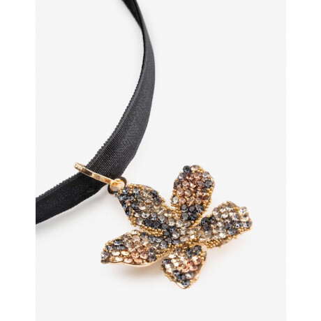 Chokers Color Choker Flor Strass - Combinacion Multicolor