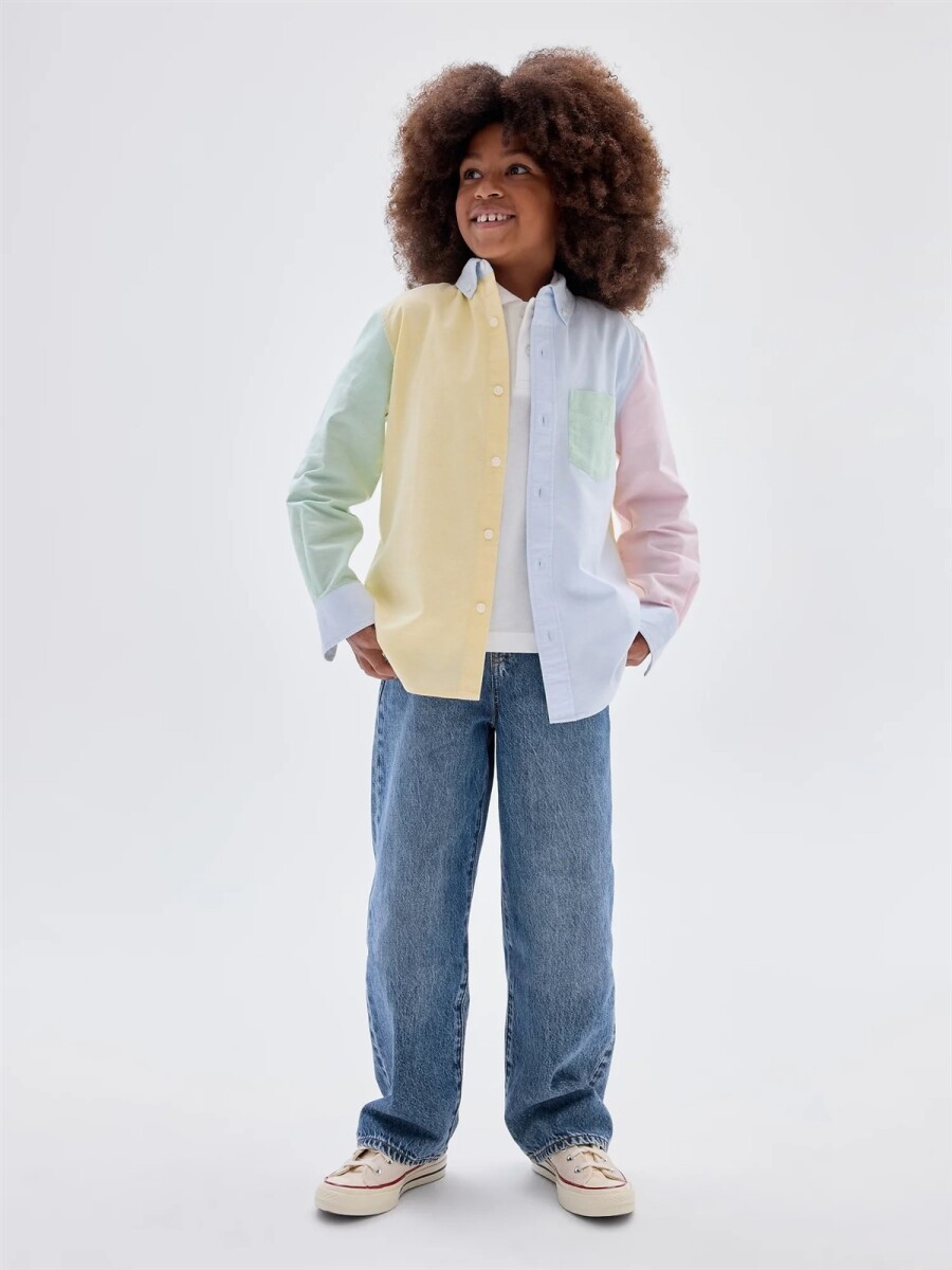 Camisa Oxford Niño - Sp Easter Color Block 