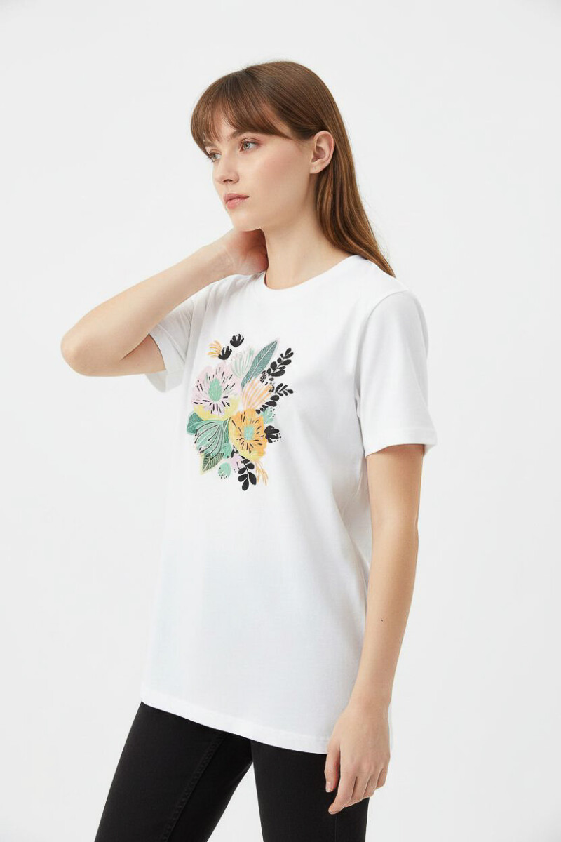 Remera Violeta - Estampado 1 